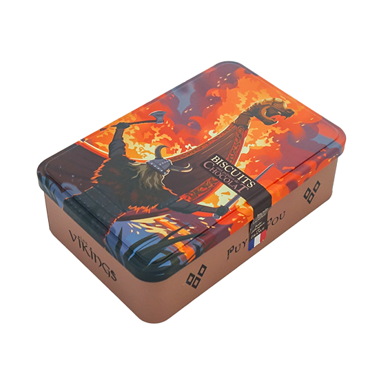 Boîte métal Vikings - Biscuits pépites de chocolat