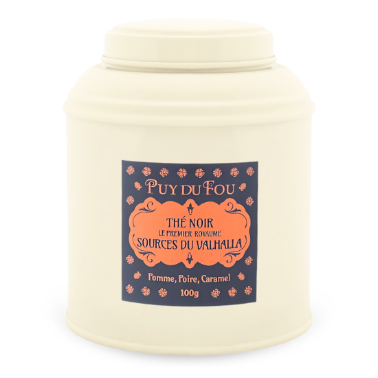 Boîte de thé noir pomme, poire et caramel - Le Premier Royaume