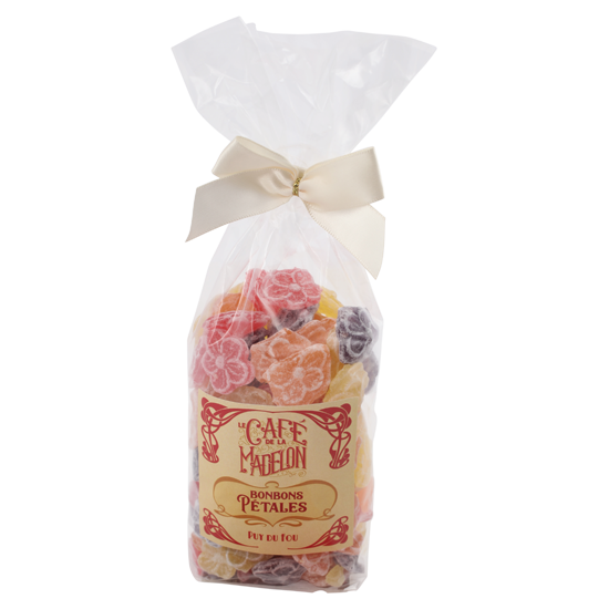 Sachet bonbons pétales fleurs
