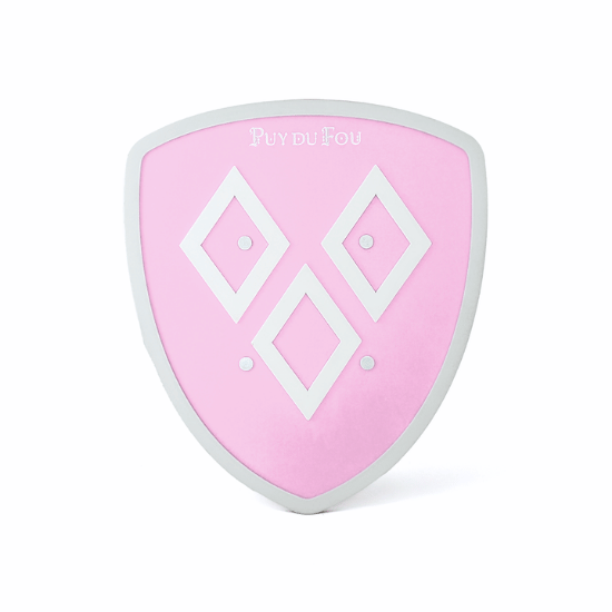 Bouclier mâcles en bois rose