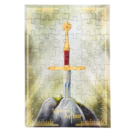 Carte postale puzzle Epée du Roi Arthur