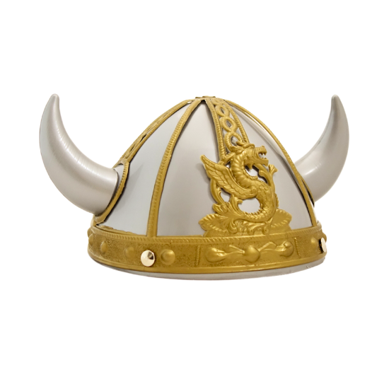 Casque Viking gris et doré enfant