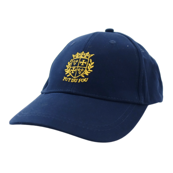 Casquette bleue marine blason