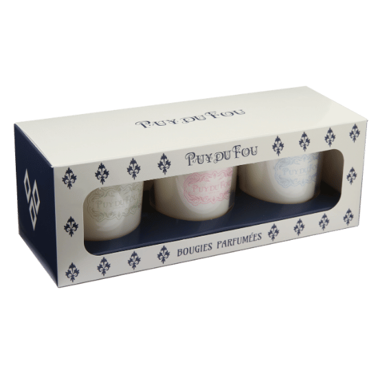 Coffret de 3 bougies parfumées