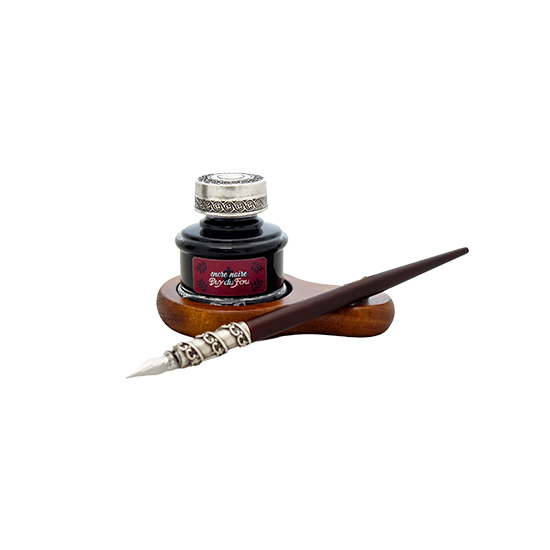 Coffret plume support encrier Dernier Panache