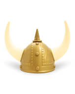 Casque doré viking adulte