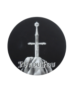Magnet rond mat Epée du Roi Arthur - Puy du Fou