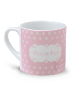 Mini mug Puy du Fou 1900 rose - mug de face