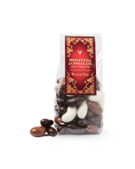 Mogettes 3 chocolats - sachet de face avec mogettes sorties