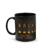 Mug noir le Signe du Triomphe - mug de face
