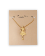 Pendentif danseuse doré Puy du Fou