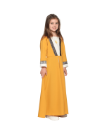 Robe déguisement Jeanne d'Arc portée - face 3/4