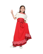 Robe déguisement Sérafina portée de face 1