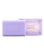 Savon végétal à la violette - boite avec produit sorti