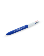 Stylo 4 couleurs bleu - ouvert 3/4