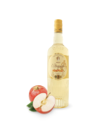 Troussepinette L'originale Pommes - bouteille de face avec fruits