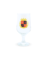 Verre à pied à bière blason du Puy du Fou