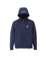 Veste softshell bleue marine homme - de face