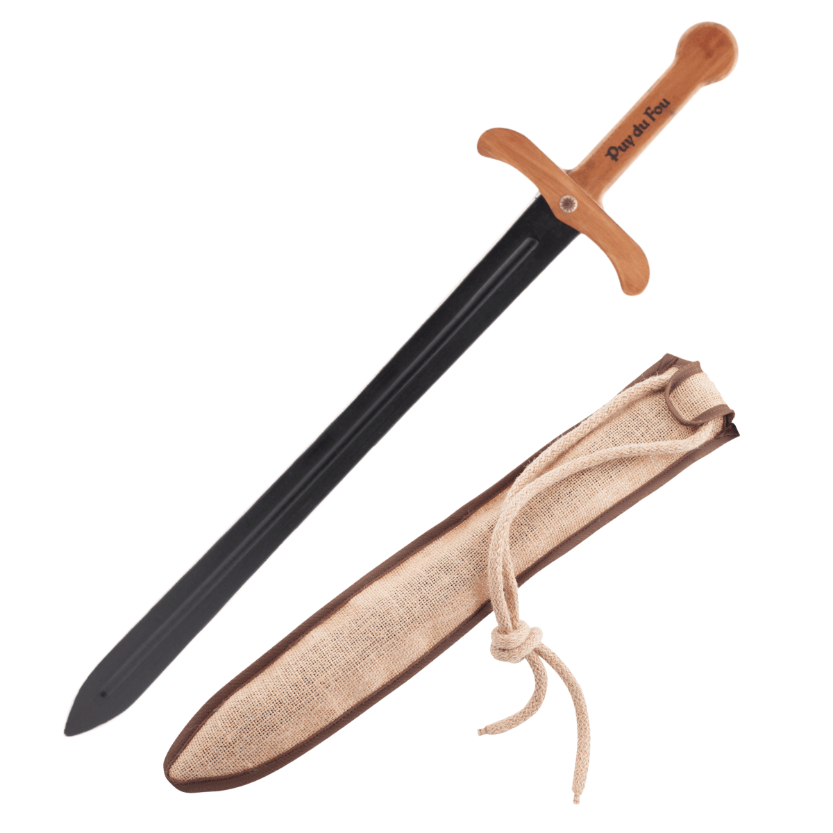 Epée noire de chevalier avec son fourreau Puy du Fou