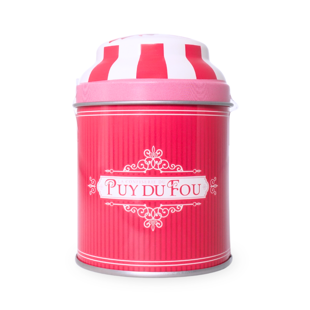 Boite de bonbons saveurs coquelicot dos - Puy du Fou