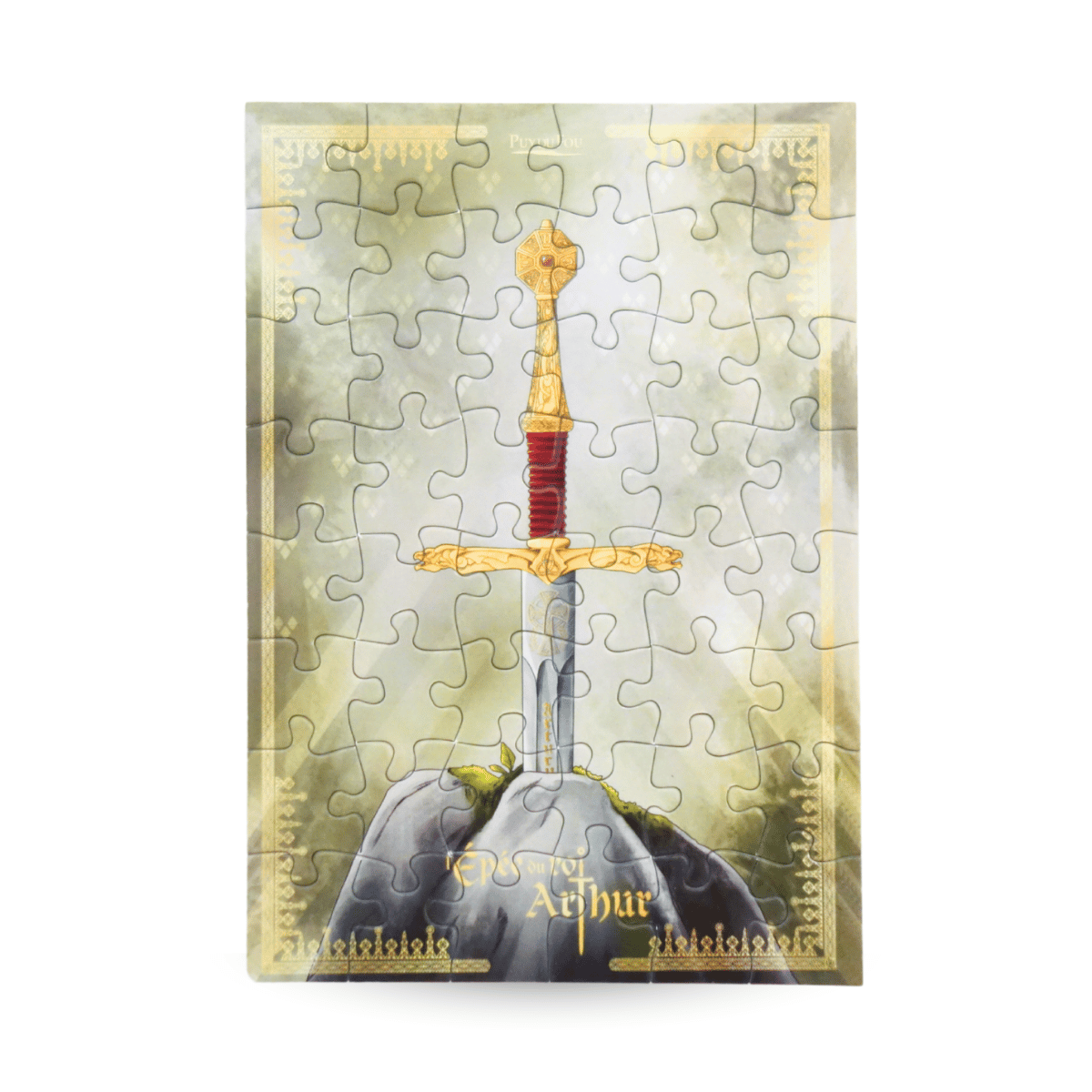 Carte postale puzzle Epée du Roi Arthur 
