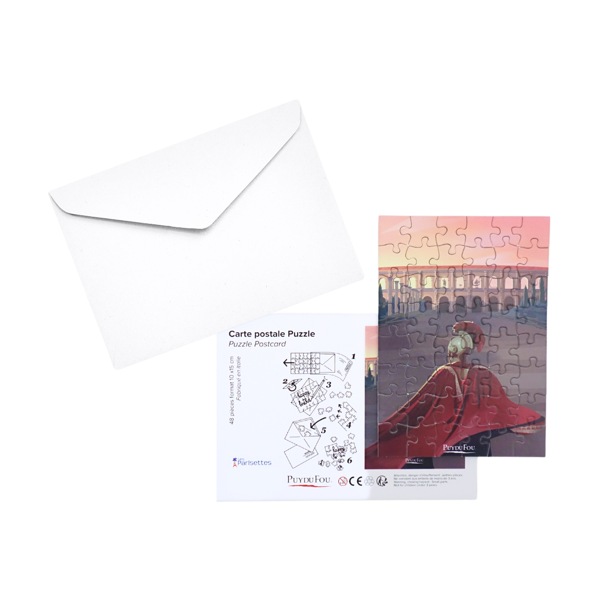 Carte postale puzzle Le Signe du Triomphe - puzzle + enveloppe