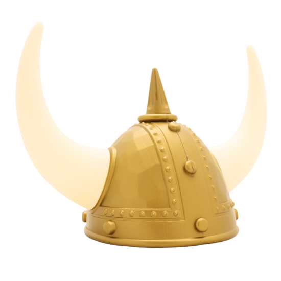 Casque viking doré pour adulte