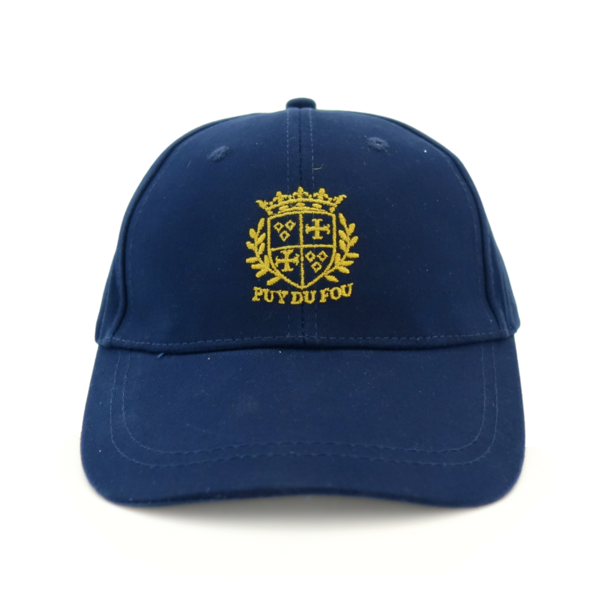 Casquette bleue marine blason - de face