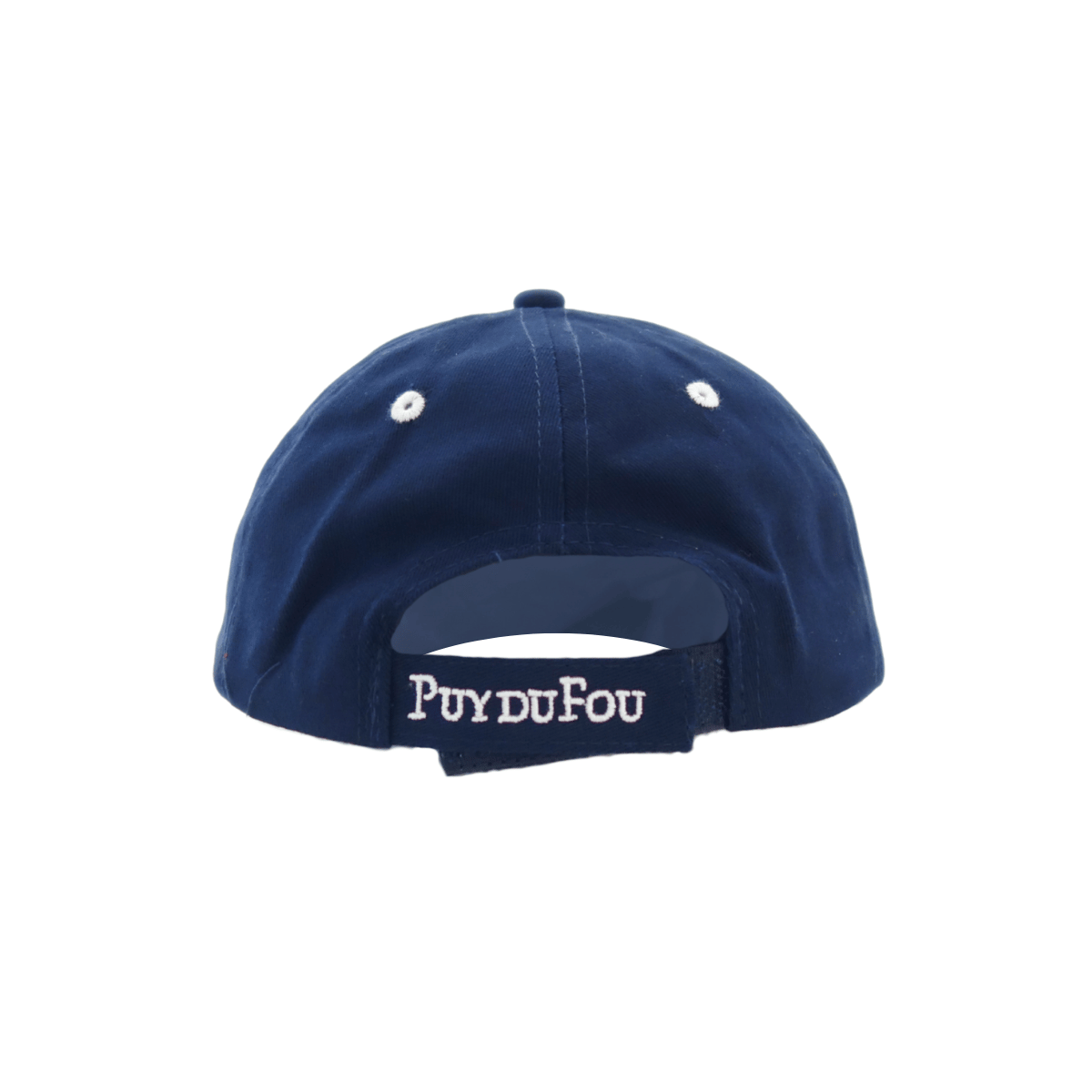 Casquette enfant bleue marine 3 mâcles du Puy du Fou - de dos