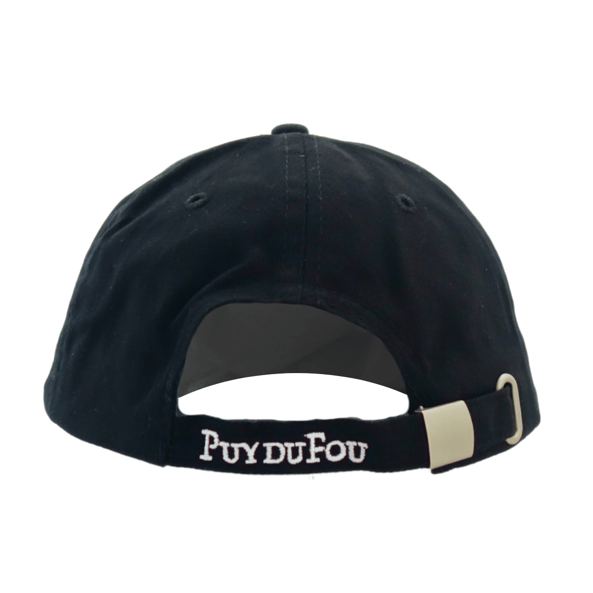 Casquette noire 3 mâcles du Puy du Fou - de dos