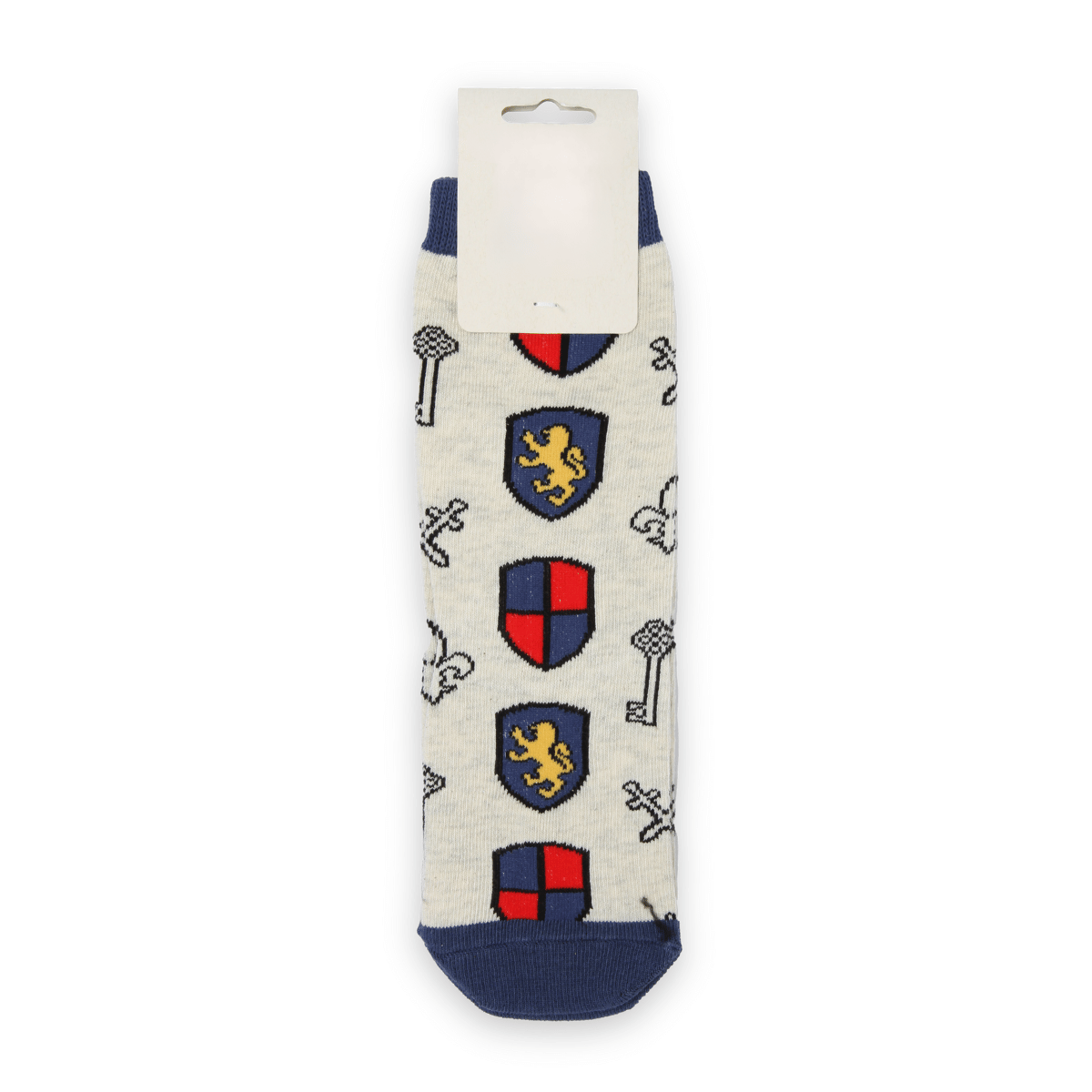 Chaussettes médiévales enfant - de face avec étiquette