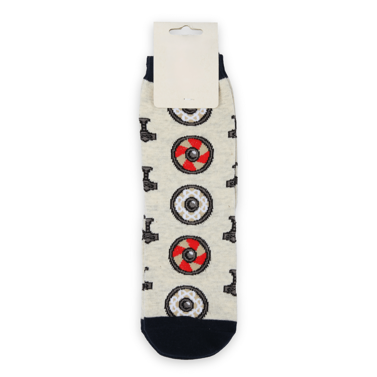 Chaussettes viking enfant - de face avec étiquette