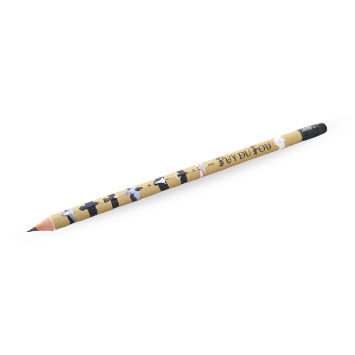 Crayon de bois Bal des Oiseaux Fantômes marron - de biais