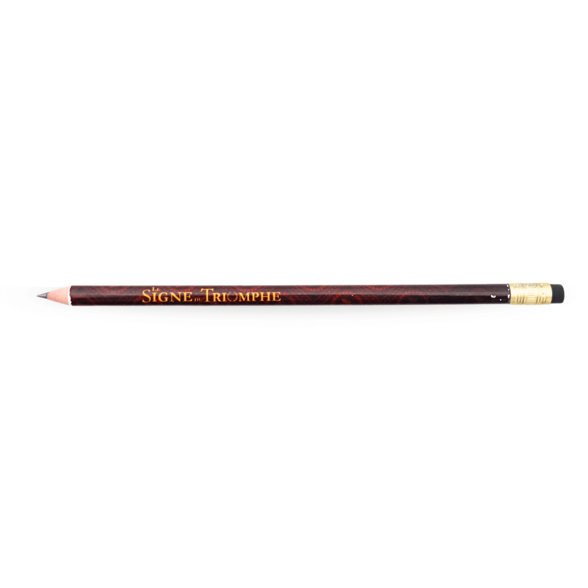 Crayon de bois Signe du Triomphe marron - horizontal