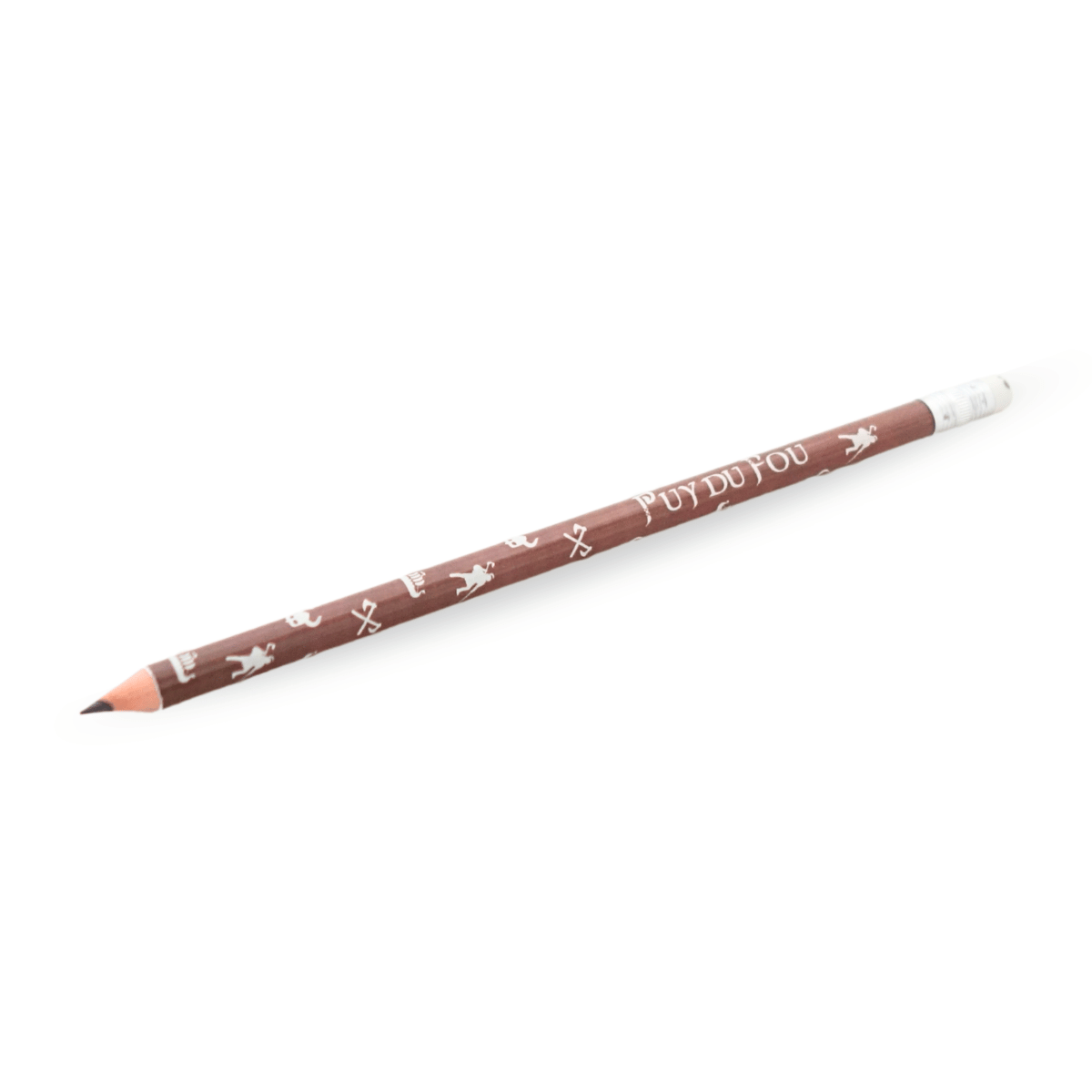 Crayon de bois Vikings marron - de biais