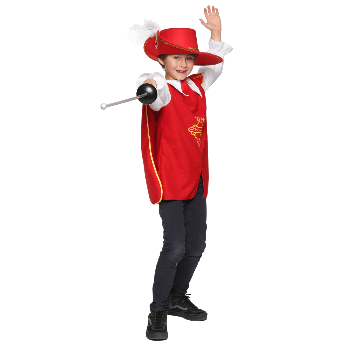 Tunique mousquetaire avec chapeau et fleuret