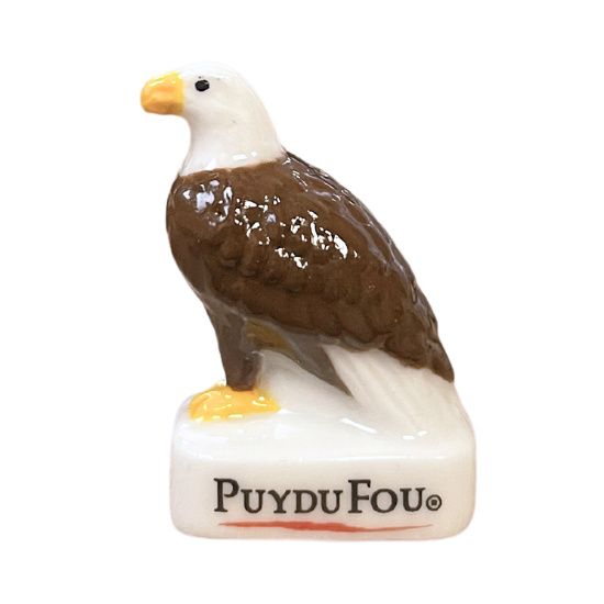 Fève Aigle en porcelaine du Puy du Fou