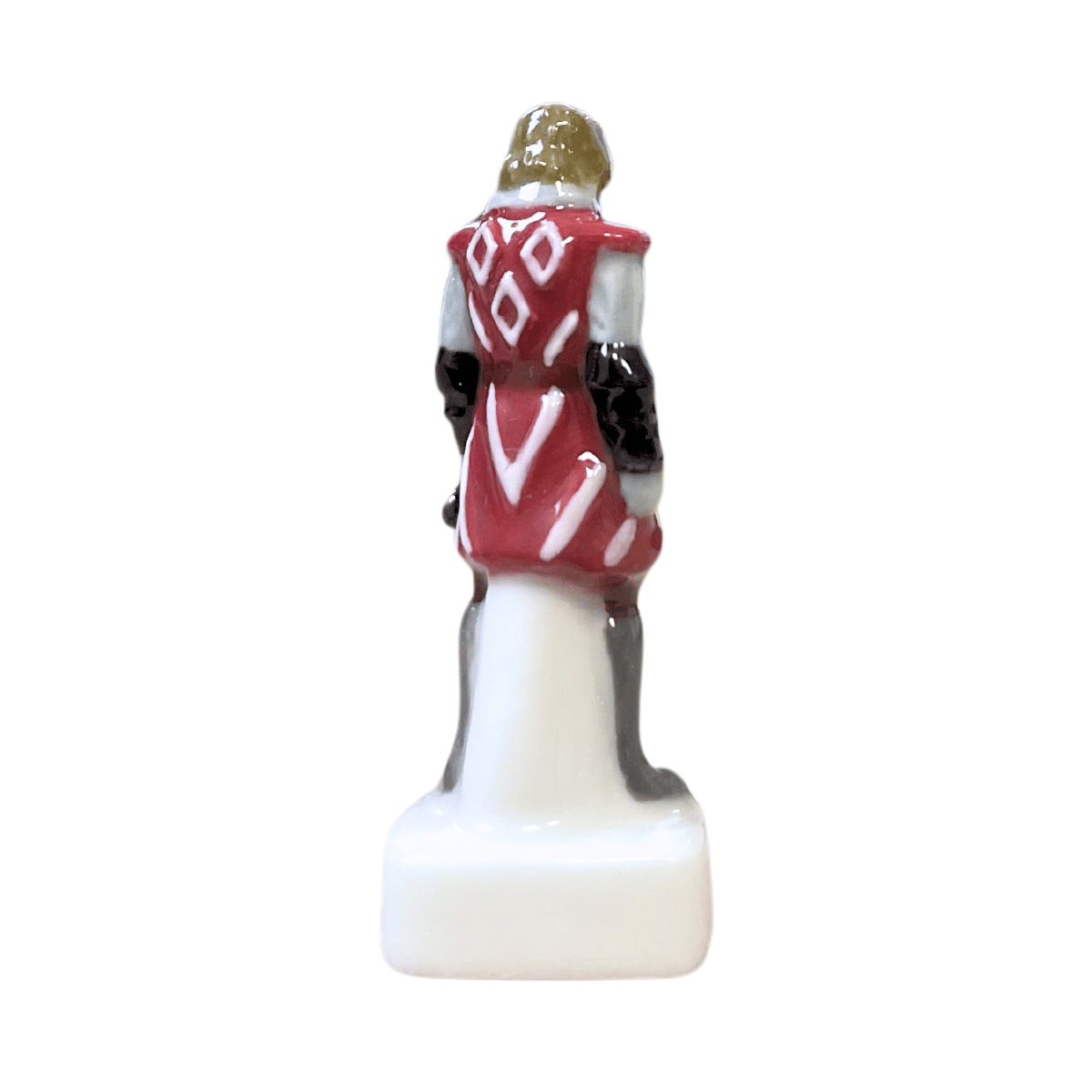 Fève Tristan en porcelaine du Puy du Fou de dos