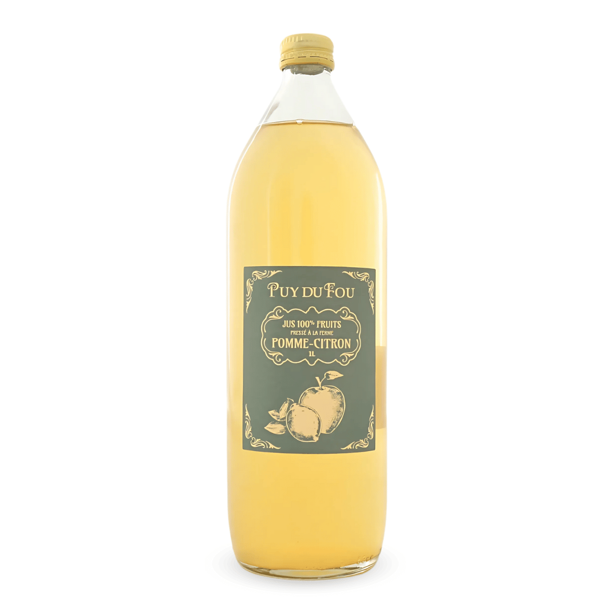Jus de pomme-citron - bouteille de face