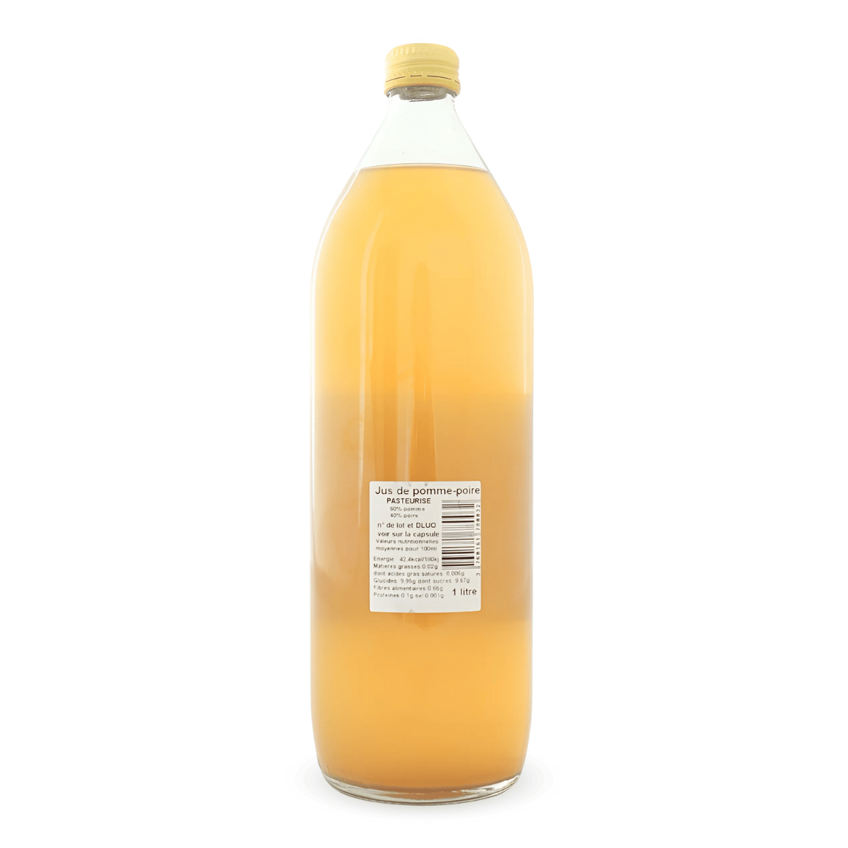 Jus de pomme-poire - bouteille de dos