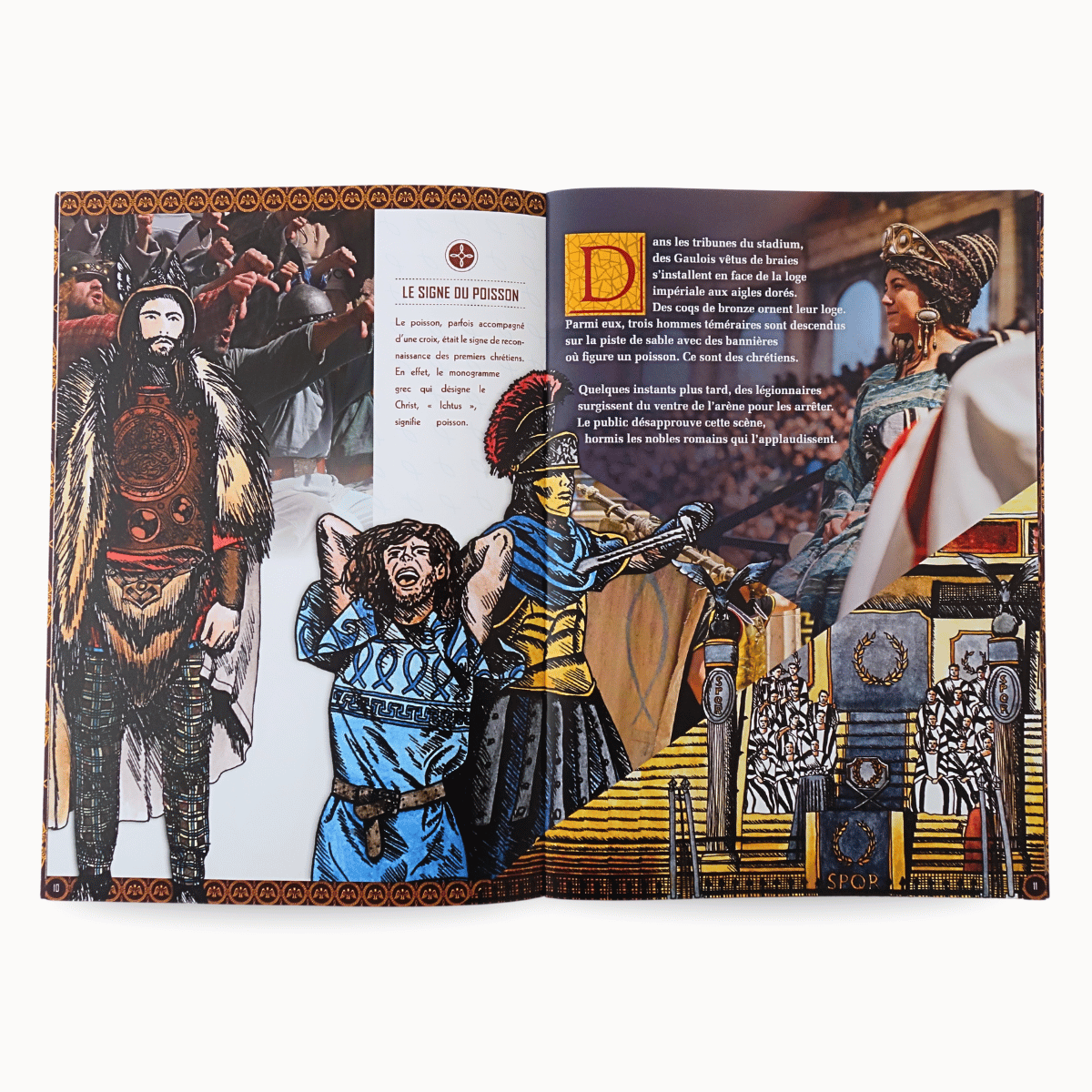 Le Signe du triomphe, le spectacle dans l'Histoire - livre ouvert