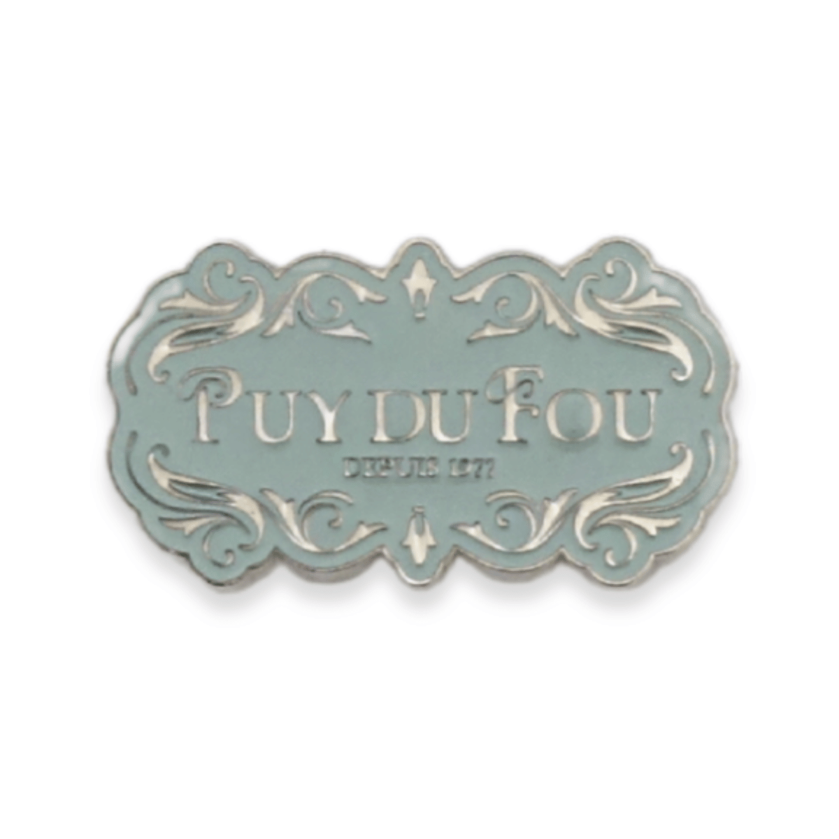Magnet argenté Puy du Fou 1900 vert