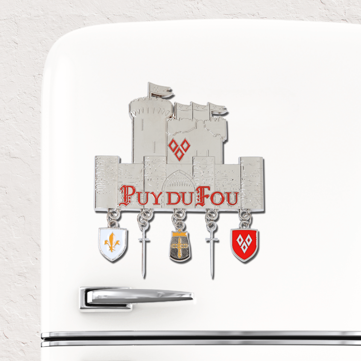 Magnet breloques médiéval - sur frigo