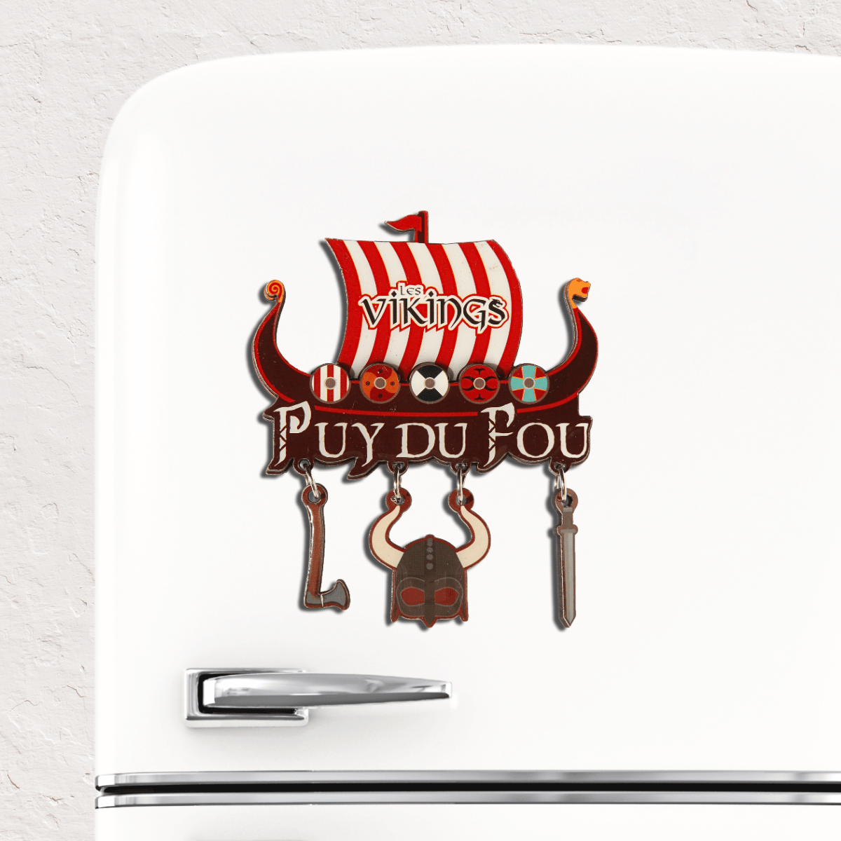 Magnet breloques Vikings - sur frigo