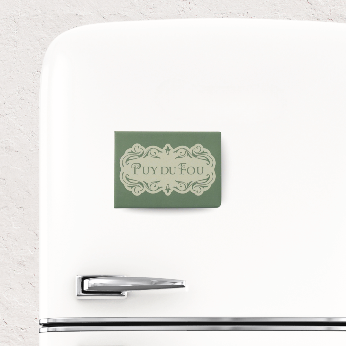 Magnet Puy du Fou 1900 vert - sur frigo