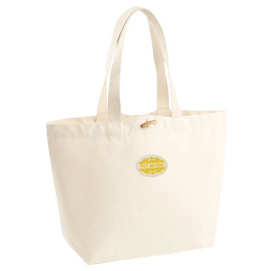 Grand sac shopping beige