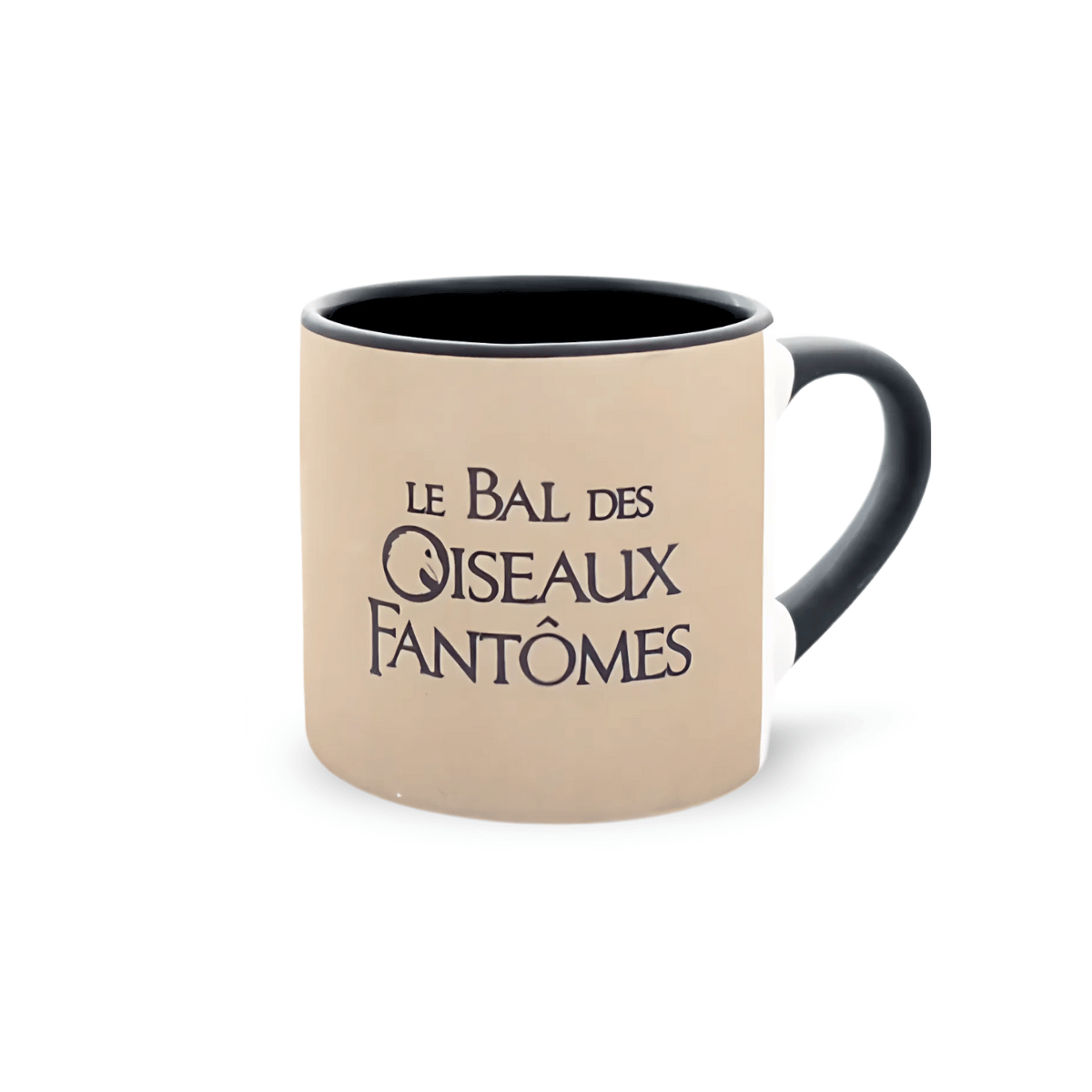 Mini mug marron le Bal des Oiseaux Fantômes - face texte