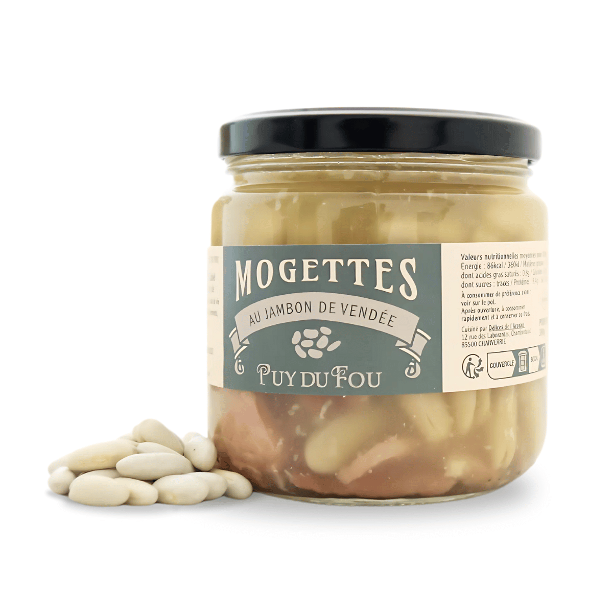 Mogette au jambon de Vendée - produit de face 3/4