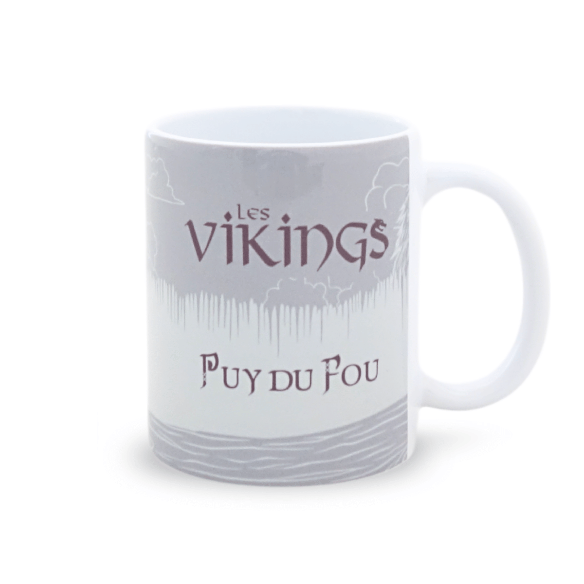 Mug loup gris - face texte