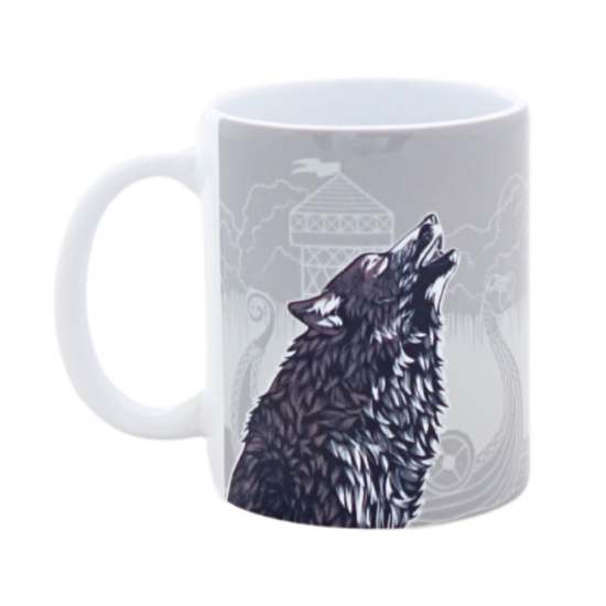 Mug loup gris - image détourée